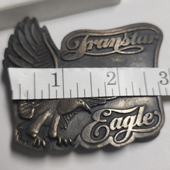 Trucker Belt Buckle Transtar Eagle International Harvester Brass Bronze Vintage