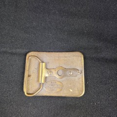 Chevrolet Belt Buckle Antique Brass 3.25&Prime; Vintage Car R.J. Roberts Co.