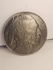 1926 Buffalo Nickel Design Belt Buckle Grt Amer. Chicago Beltbuckle Co. 1979