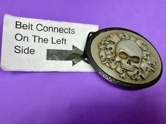 Multiple Skull Head Biker Gothic Punk Vibe Plastic Belt Buckle by Novelty
