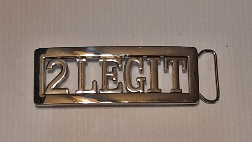2LEGIT 2 LEGIT CUSTOM Belt Buckle -Put ANY LETTERS &/OR NUMBERS on Buckle