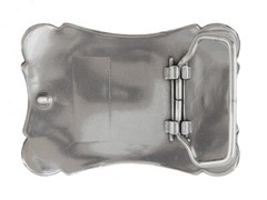 Southwestern Floral Design Sterling Silver Plated Decorative Cowboy Belt Buckle