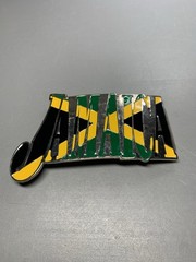Jamaica Flag Jamaican Rasta Caribbean Montego Bay Metal Unisex Men’s Belt Buckle
