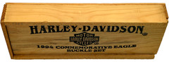 Harley-Davidson 1994 Pewter Commemorative Eagle Buckle Set by Baron