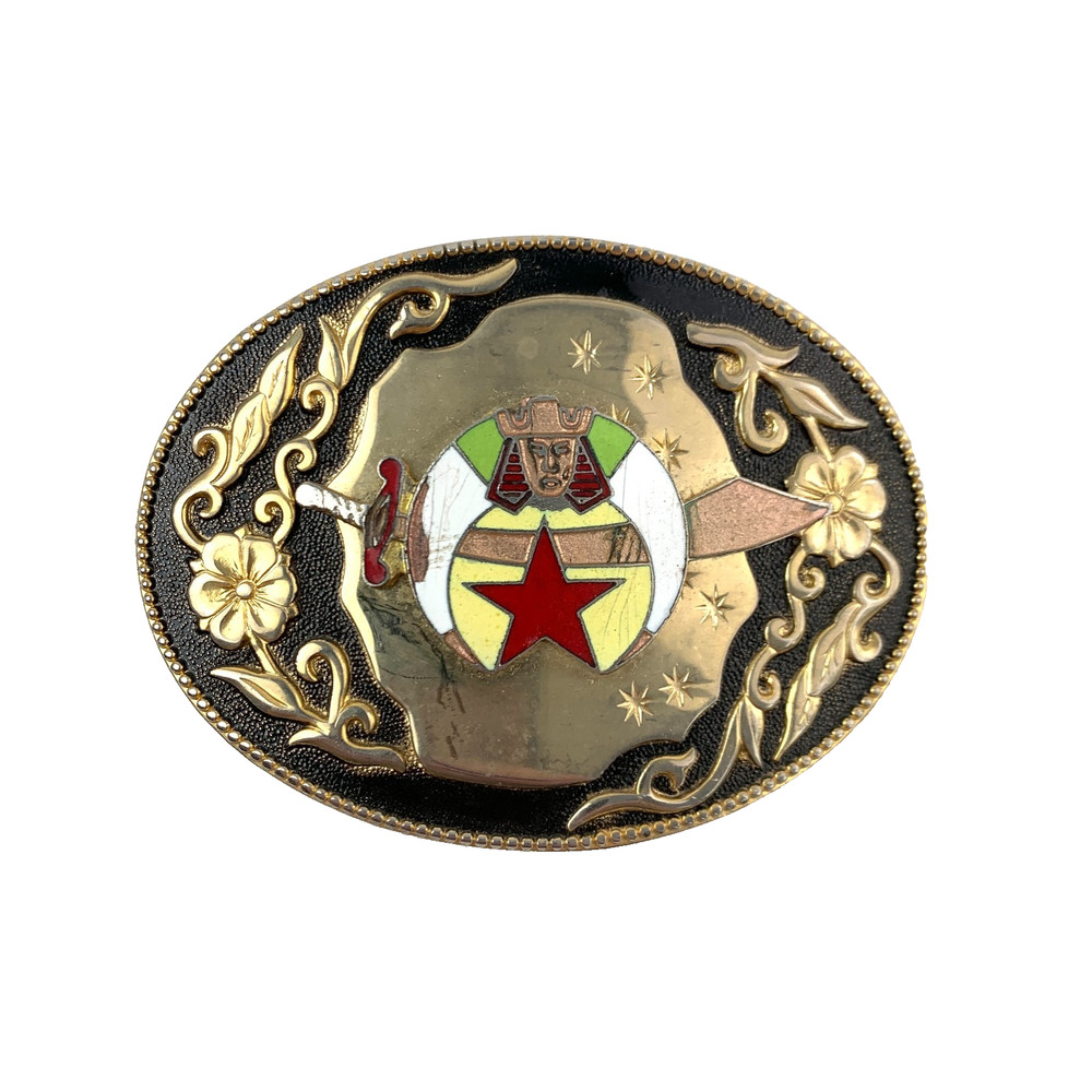 Vintage Masonic Legion of Honor Shriners Metal Belt Buckle