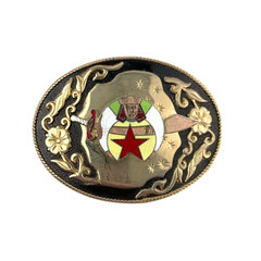 Vintage Masonic Legion of Honor Shriners Metal Belt Buckle