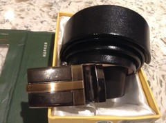 Men&rsquo;s Faux Leather Belt Auto Lock Buckle made by Thailand Crocodile LTD