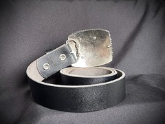 Gothic Punk Studded “X” Wearable Art Buckle & Belt Set – Darren McNeese