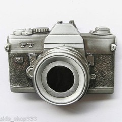 BRAND NEW Raised detail CAMERA PHOTO PICTURE CLASSIC BELT BUCKLE Photography