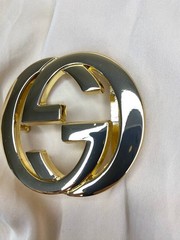 Double G 1.5` Belt Buckle Gold GG Logo 40 mm Replacement Buckle Designer Style