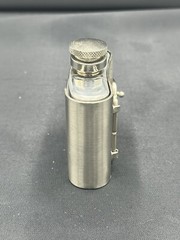 2 oz. Flask with Iron Cross Metal Removable Belt Buckle Alcohol Drink