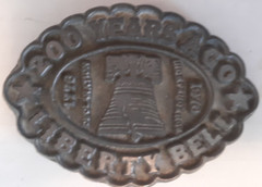 belt buckle 2000 Years Liberty Bell Declaration Independence Bicentennial 1976