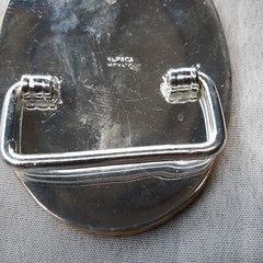 1 Mexican Alpaca Silver Brass Metal Western Belt Buckle