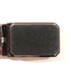 Shiny glitter black silver Metal buckle for belt used not bad!