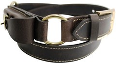 Double Ring with Pouch Leather Hobble Belt Chestnut NEW – All Sizes
