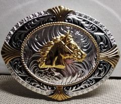HORSE HEAD Western Cowboy Belt Buckle Hebilla Vaquera