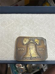 Vintage Liberty Bell 1776-1976 Belt Buckle