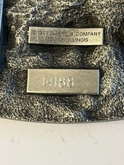 Vintage 1987 John Deere 150th 1837-1987 Commemorative Metal Belt Buckle#14188👀