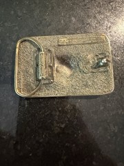 Vintage 1988 Bass Anglers Sportsman Society Brass Belt Buckle. USA