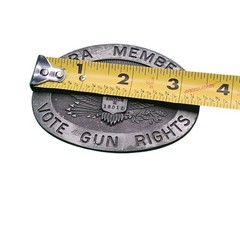 NRA Member Belt Buckle Silver Tone Limited Edition