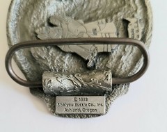 Firefighter Belt Buckle American Heros Oregon Made USA Vintage 1988