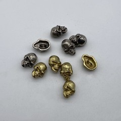 Brass Skull Sewing Button,Clothing Shank Button,Brass Sewing Button lot