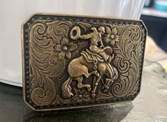 Vintage Bucking Bronco Belt Buckle Rodeo Cowboy Western Ranch Style Gift
