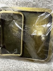« Freedom Is Not Free » Brass Belt Buckle Eagle Stars 2014 Sponsor USA New