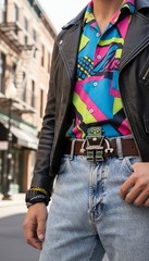 Men Women Silver Metal Fashion Belt Buckle Robot Animation Statement Drip Style