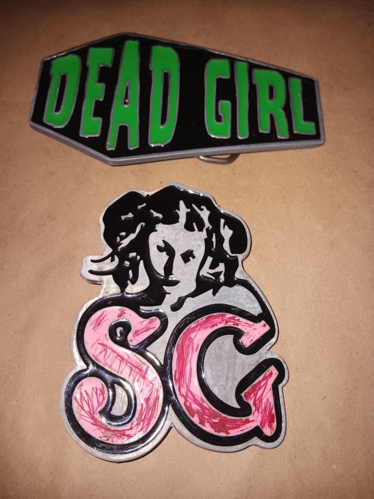 Suicide Girls SG Dead Girl Coffin Kreepsville Belt Buckle Lot Alt Goth Punk Emo