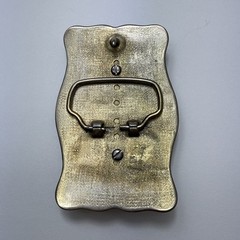 Vintage Canadian Goose In Flight Raised Belt Buckle Silver And Gold Toned Metal