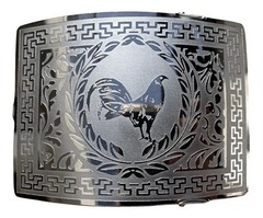 Mexican Rooster Chicken Charro Cowboy Belt Buckle Hebilla Vaquera Made In Mexico