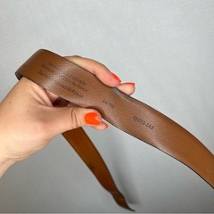 Joseph Abboud | Size 44 Brown Tan Leather Belt with Silver Buckle