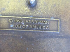 Handyman Club Of America Life Member Tool Shop Carpenter Mens Belt Buckle BRASS