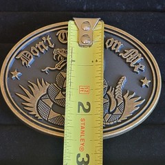 Don&rsquo;t Tread On Me Biker Belt Buckle Gadsden Flag & Snake Antique Bronze Finish