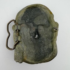 Vintage Pirate Head Belt Buckle OS Silver/Pewter-tone Vintage 3D Eye Patch Biker