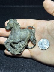 Vintage Unique Design Running Horse Western Cowboy Style Belt Buckle