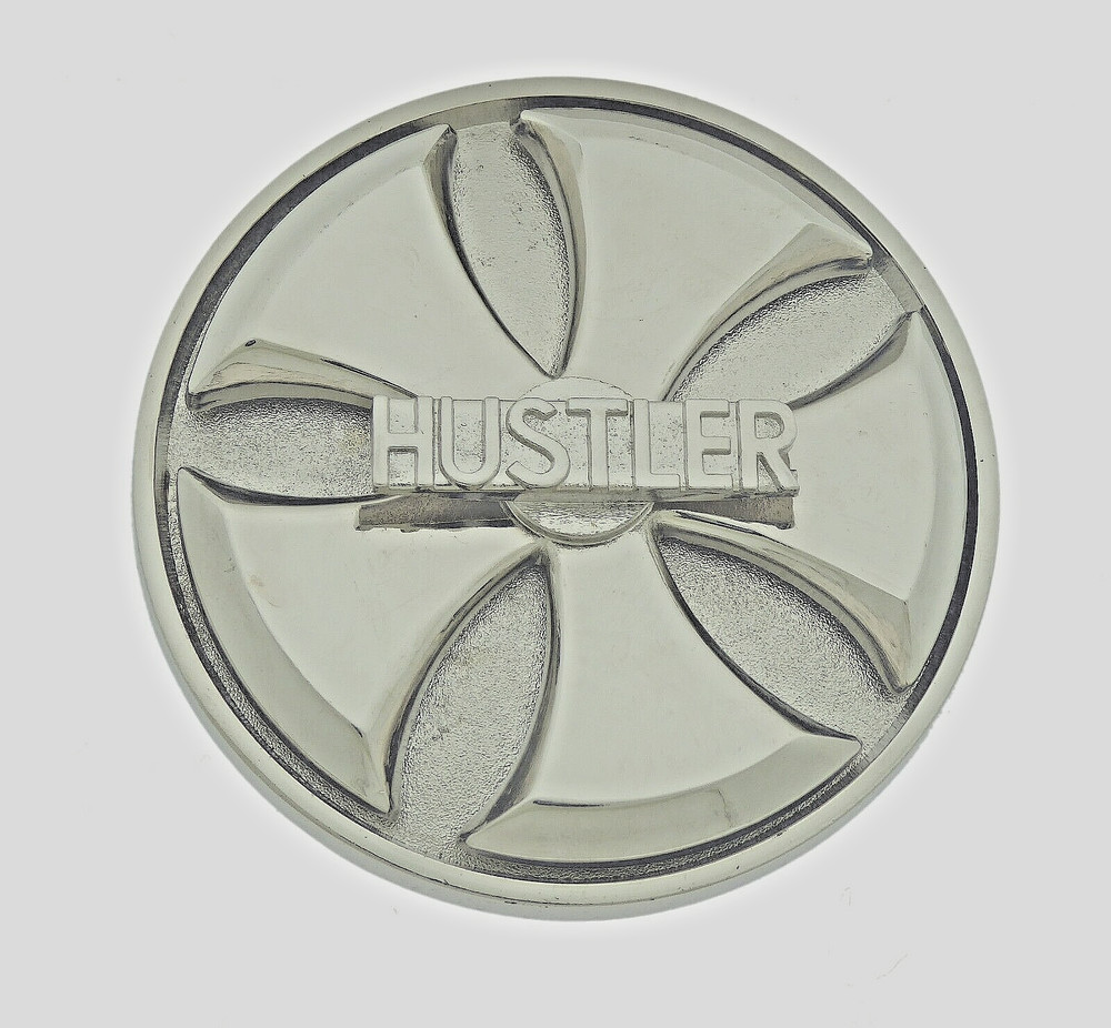 Vintage Spinner Belt Buckle Hustler Silver Metal Men Women Western Cowboy Rodeo