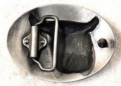 NEW BELT BUCKLE SOUTHWESTERN LONG HORN BULL SKULL STEER BUFFALO HORNS ALL MET BB