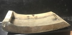 SILVER BELT BUCKLE ABALONE Cowboy Boot INLAYS MARKED ALPACA