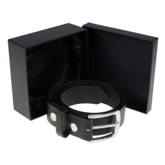 Milwaukee Leather MP7114 Men&rsquo;s Light Black Genuine Leather Belt with Interchange