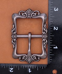 Heavy Duty Flower Pin Center Bar Belt Buckle for Leather Belt Fit 33mm Strap