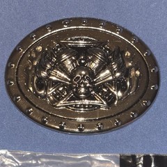 Skull And Cross Trophy Belt Buckle, As New Condition