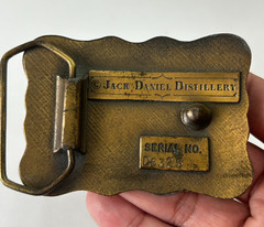 Vintage Jack Daniel’s Belt Buckle, Old No. 7 Rich Mellow, whiskey