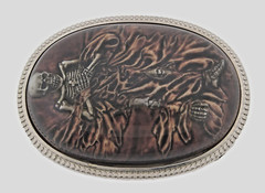 Skull Belt Buckles Skeleton Graveyard Halloween Party Costume Vintage Metal Goth