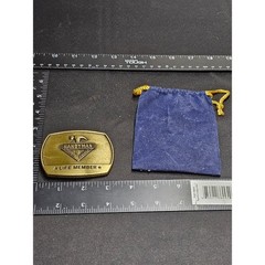 Vintage 1996 Handyman Club of America Life Member Belt Buckle Solid Brass