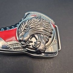 Unbranded Shoe Shaped Belt Buckle with Spinning Lion Head