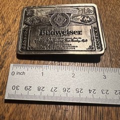VTG Budweiser Belt Buckle 1970&rsquo;s Classic King Of Beers Missing Pin 4Display B29