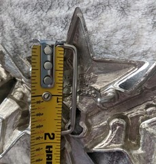 Star & Guns Firearms Tommy Gun Sub Machines Silver Chrome Belt Buckle Hot Topic?