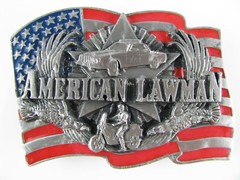 Siskiyou American Lawman Belt Buckle « To Serve and Protect » USA 1992 Vintage